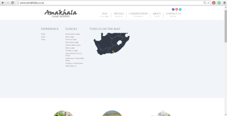 Amakhala Game Reserve Search Functionality