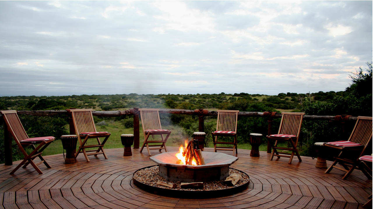 Bush Lodge Amakhala Game Reserve Boma Area View