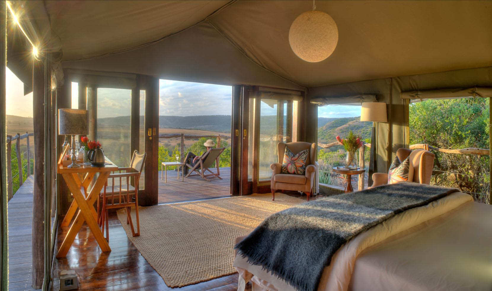 Amakhala Game Reserve Hillsnek Safari Camp Tent Views