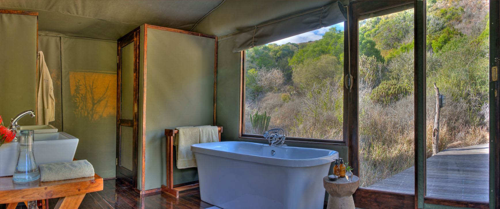 Amakhala Game Reserve Hillsnek Safari Camp Tent Bathroom