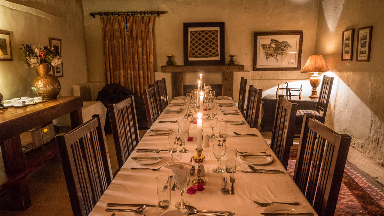 Amakhala Game Reserve Leeuwenbosch Country House Romantic Dining