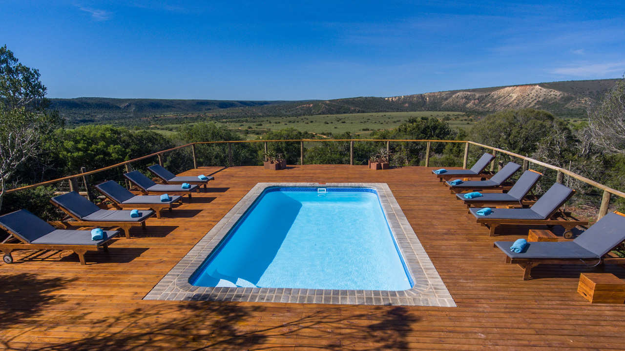 Amakhala Game Reserve Woodbury Tented Camp Pool View